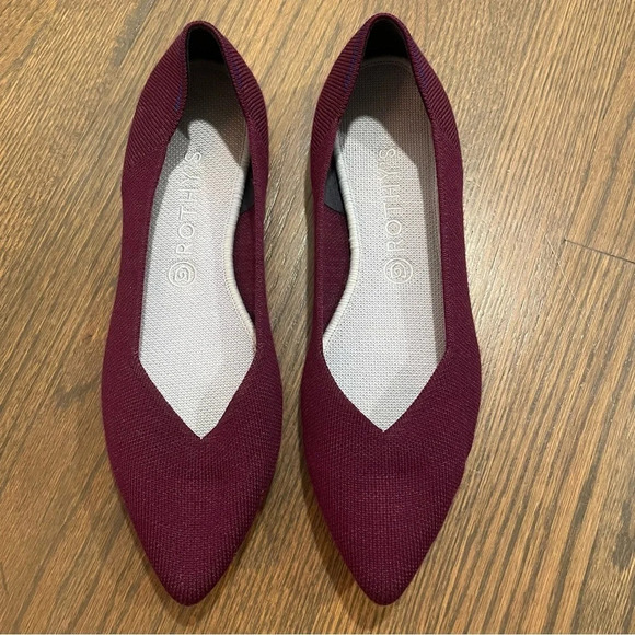 Rothy’s Merino Point Aubergine Retired size 11 - Picture 1 of 14